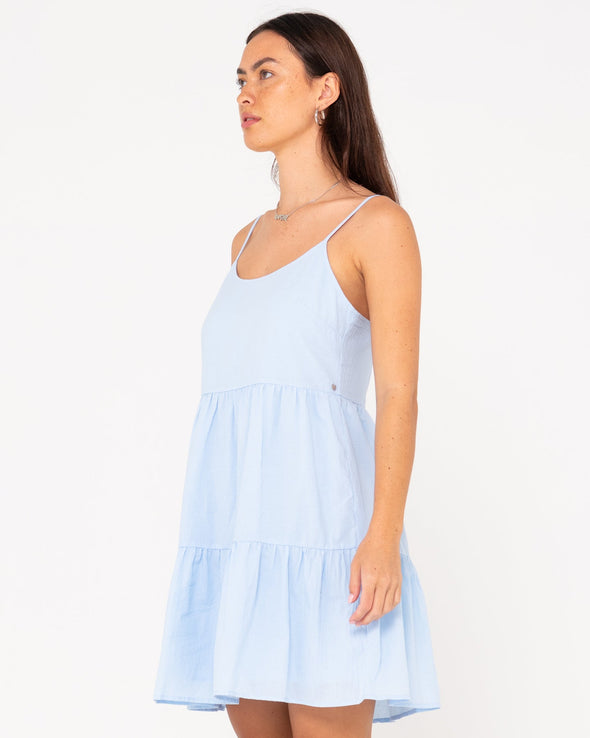 RUSTY HEATHER SLIP DRESS - MIST BLUE