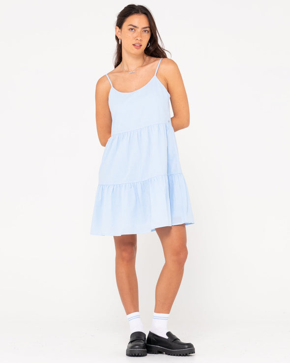 RUSTY HEATHER SLIP DRESS - MIST BLUE