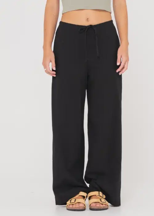 RUSTY ZANZIBAR MID RISE PANT - BLACK