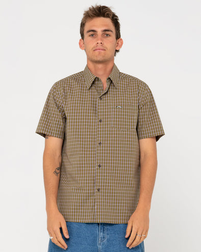 RUSTY DATSUN CHECK SHORT SLEEVE SHIRT - SAV