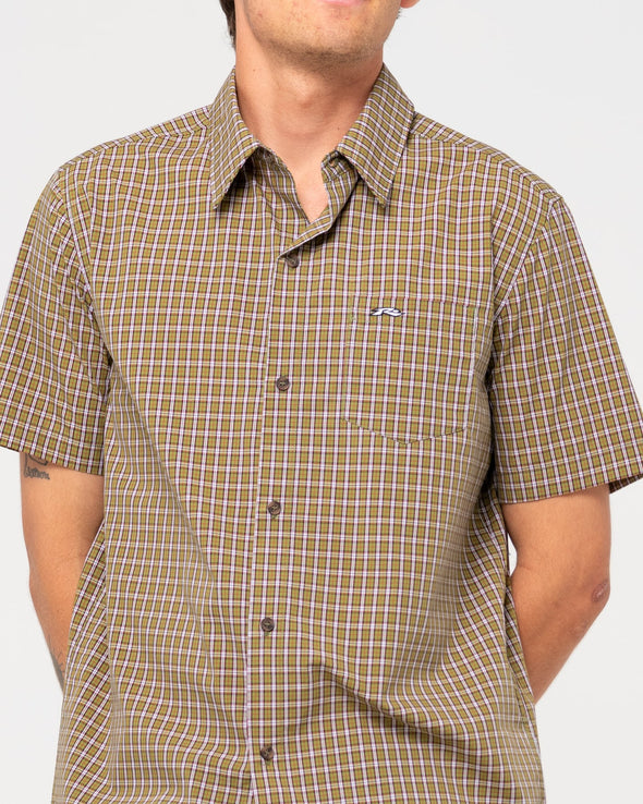 RUSTY DATSUN CHECK SHORT SLEEVE SHIRT - SAV