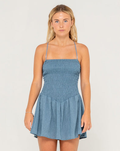 RUSTY MINI SMOCKED MINI DRESS - RBX