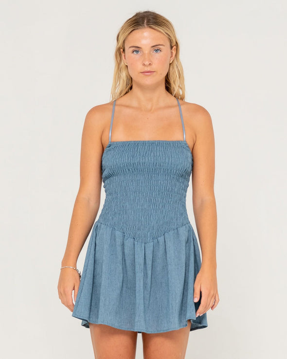 RUSTY MINI SMOCKED MINI DRESS - RBX