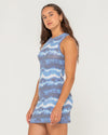 RUSTY 2 DYE 4 MINI RACER DRESS - BDY