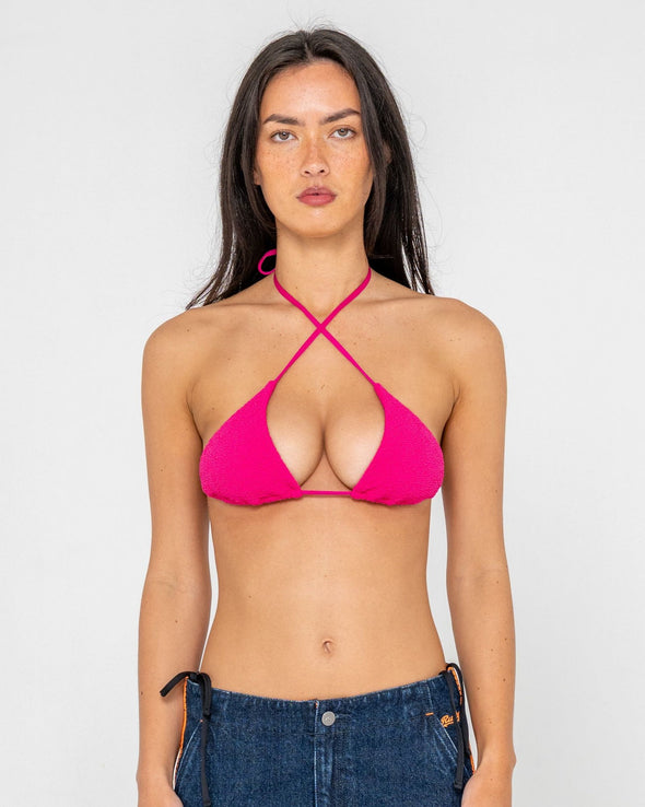 RUSTY SANDALWOOD MULTIWAY BIKINI TOP W/ MIDI SIDE TIES BIKINI BOTTOM - FUC