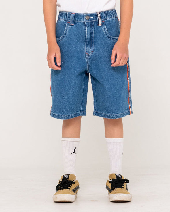 RUSTY BOYS FLIP DADDY 2.0 JORT - MIDDY BLUE