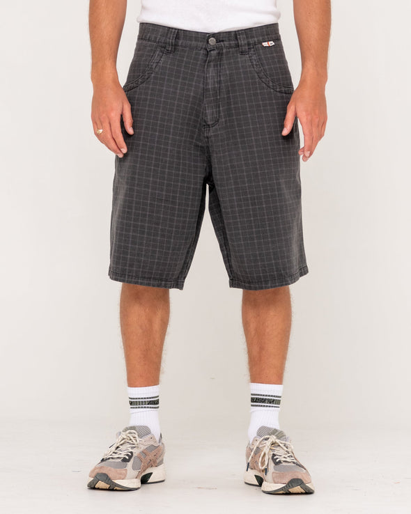 RUSTY FLIP RAMBO JORT - BLACK