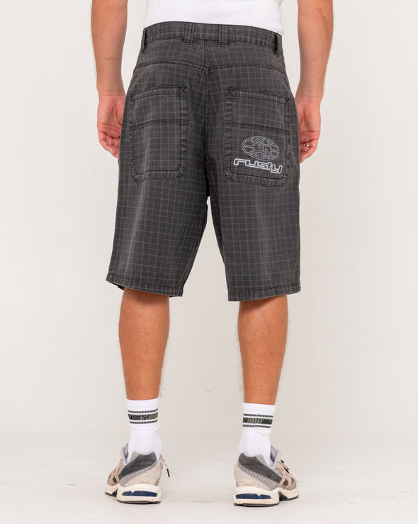 RUSTY FLIP RAMBO JORT - BLACK