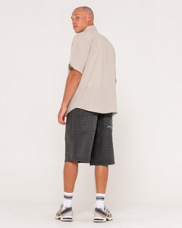 RUSTY FLIP RAMBO JORT - BLACK