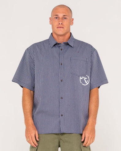 RUSTY RESNO RECON SHORT SLEEVE SHIRT - NVB