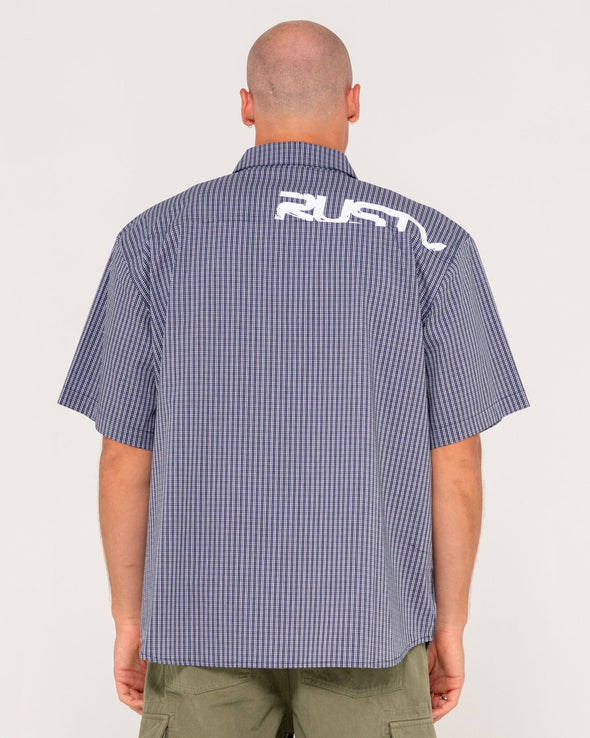 RUSTY RESNO RECON SHORT SLEEVE SHIRT - NVB