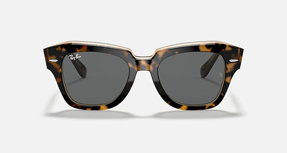 RAYBAN STREET STATE HAVANA ON TRANSPARENT BROWN W/ DARK GREY