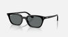RAYBAN ZAYA BLACK W/ DARK GREY POLARIZED