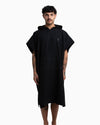 HURLEY SURF+ O&O HOODED TOWEL - BLACK