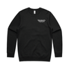 WHANGAMATA SURF MENS BUBBLE LOGO CREW - BLACK