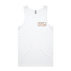 WHANGAMATA SURF SHOP BOX LOGO SINGLET - WHITE