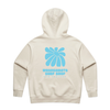 WHANGAMATA SURF SHOP HEAVY FLOWER HOOD - ECRU