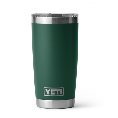 YETI RAMBLER 20OZ (591ML) TUMBLER W/ MAG SLIDER LID - BLACK FOREST GREEN