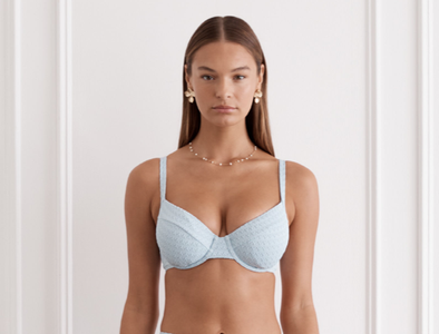 HEAVEN DEMI TOP W/ JENNIFER HIPSTER PANT - CIELO