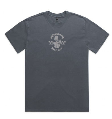 WHANGAMATA SURF SHOP SURF DUDES TEE - FADED INDIGO