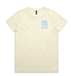 WHANGAMATA SURF SHOP FLOWER TEE - BUTTER