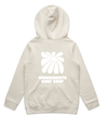 WHANGAMATA SURF SHOP GIRLS FLOWER HOOD - ECRU