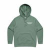 WHANGAMATA SURF WOMENS BUBBLE LOGO HOOD - SAGE 