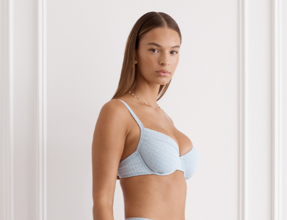 HEAVEN DEMI TOP W/ JENNIFER HIPSTER PANT - CIELO