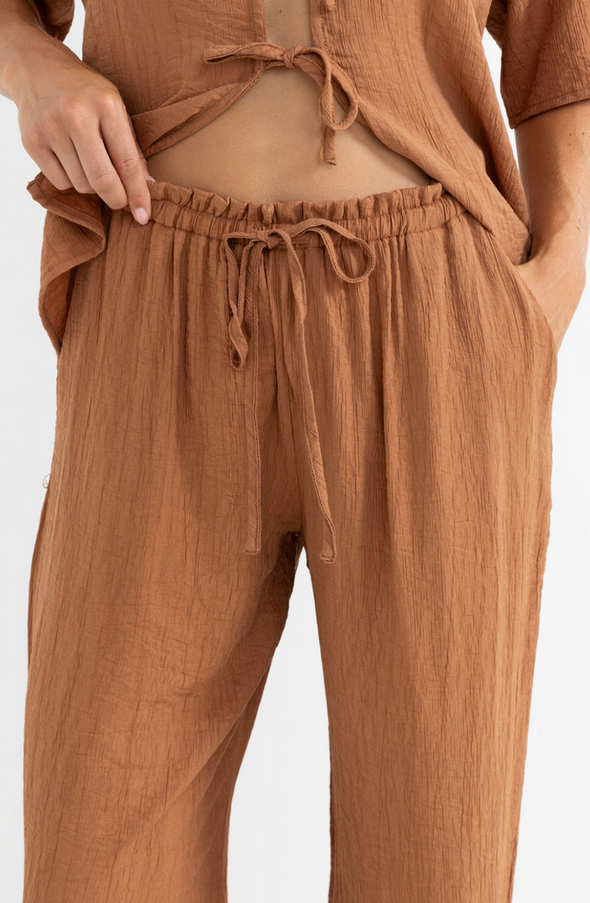 RHYTHM AIRLINE BEACH PANT - ALMOND