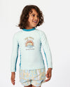 RIP CURL TUBES UPF L/S BOY - LIGHT BLUE