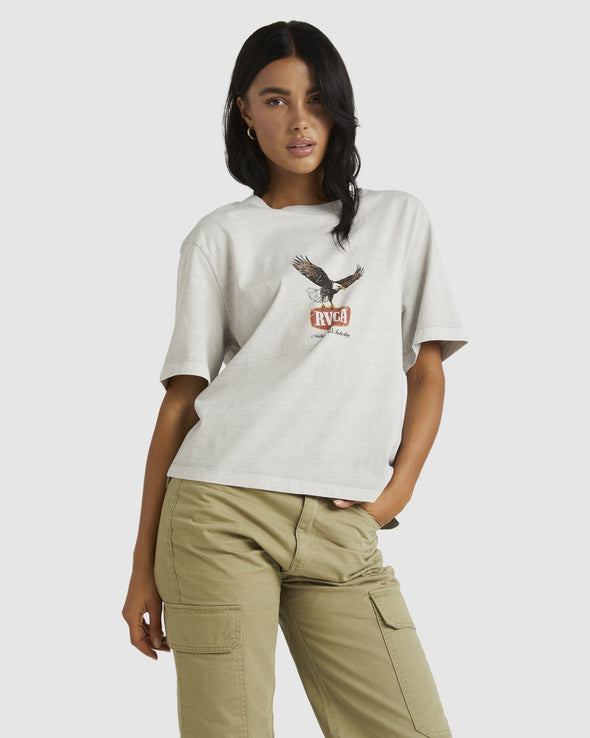 RVCA HAWK EYE EASY TEE - VAPOR