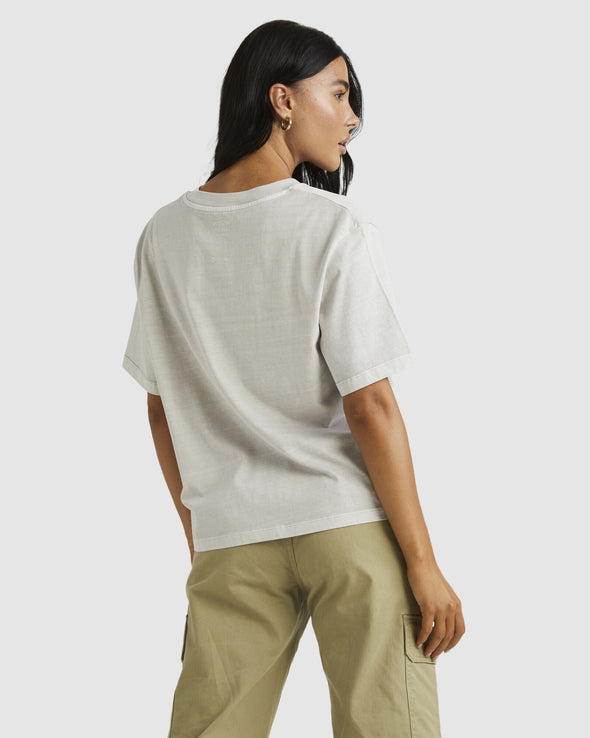 RVCA HAWK EYE EASY TEE - VAPOR