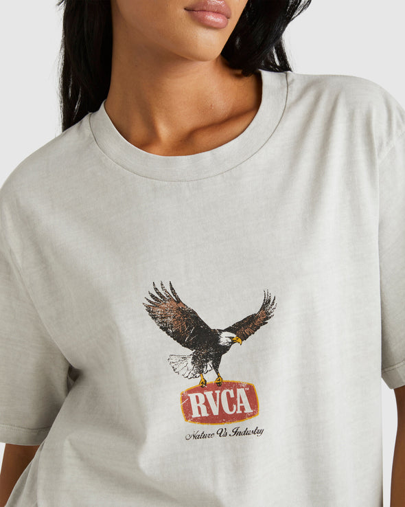 RVCA HAWK EYE EASY TEE - VAPOR