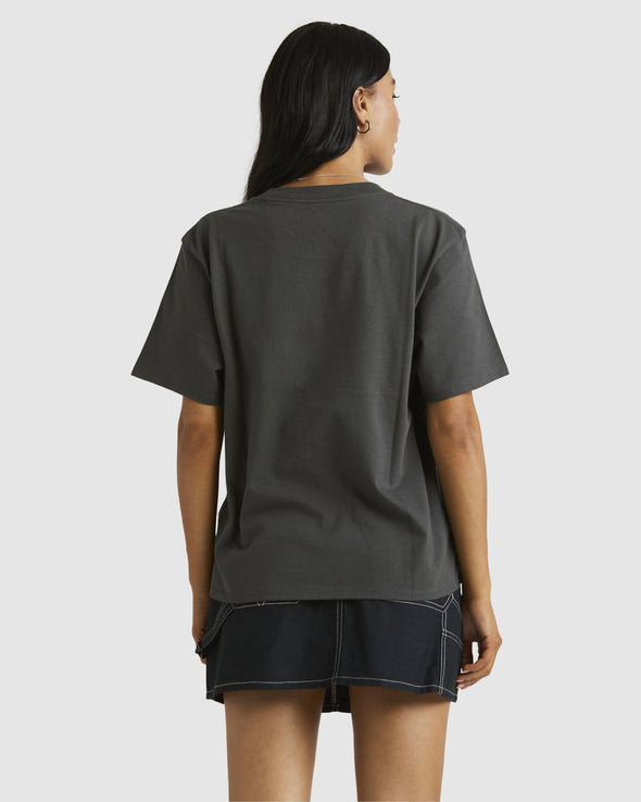 RVCA SNAKE CONTROL EASY TEE - PIRATE BLACK