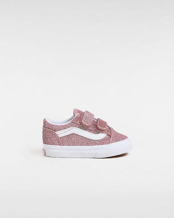 VANS OLD SKOOL V GLITTER - ROSE GOLD