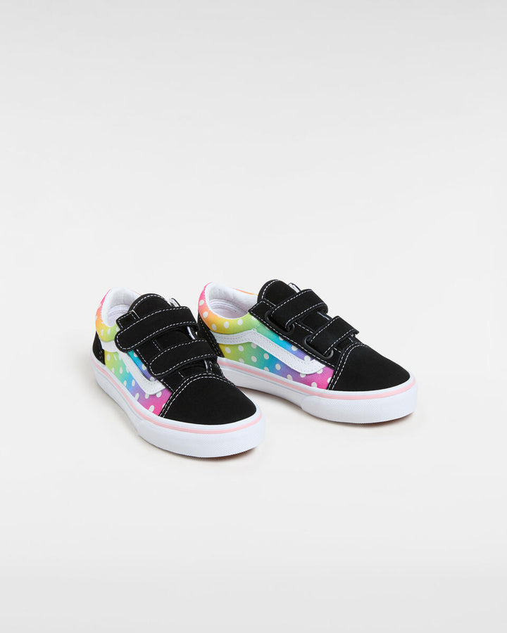 Rainbow Vans Old Skool VANS OLD SKOOL V GLOW RAINBOW BLACK/MULTI