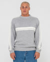 RUSTY WHITE LINES 2.0 KNITTED CREW - GMA