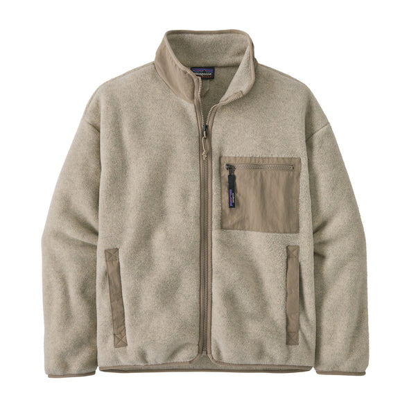 PATAGONIA W'S SYNCH JACKET - OATMEAL HEATHER W/ SEABIRD GREY