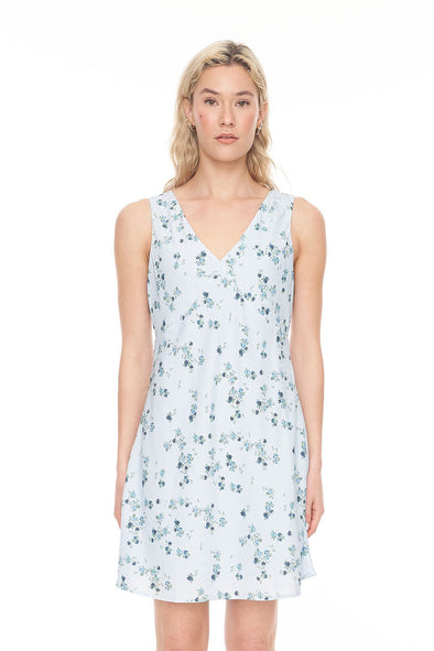 HUFFER LALISA CLEO MINI DRESS - BLUE FLORAL