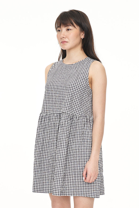 HUFFER CATALINA JAY DRESS - BLACK/IVORY