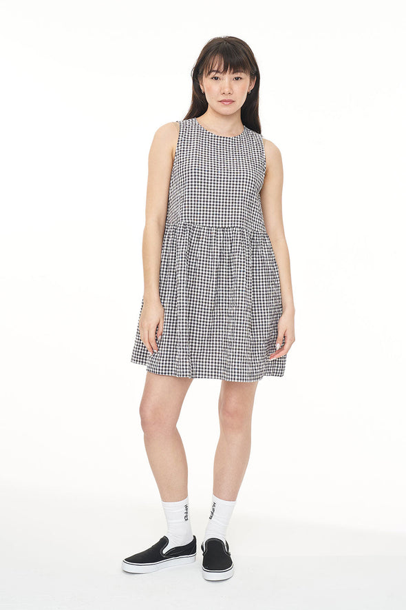 HUFFER CATALINA JAY DRESS - BLACK/IVORY