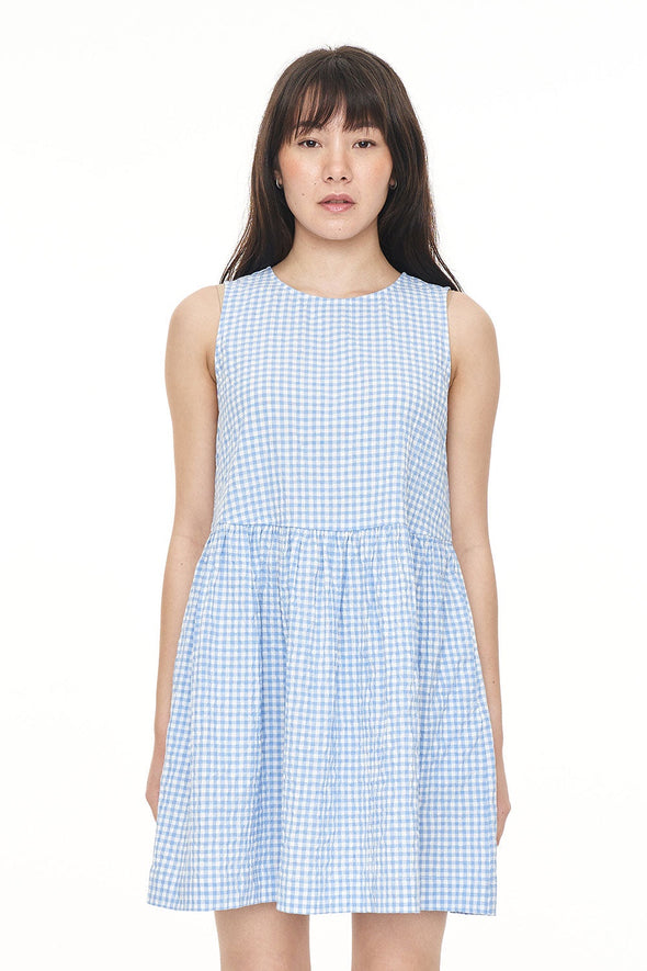 HUFFER CATALINA JAY DRESS - CLUB BLUE/CHALK