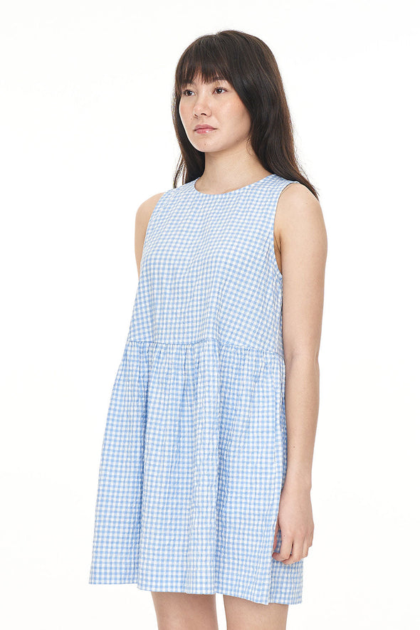 HUFFER CATALINA JAY DRESS - CLUB BLUE/CHALK