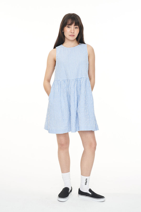 HUFFER CATALINA JAY DRESS - CLUB BLUE/CHALK