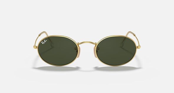 RAYBAN OVAL ARISTA W/ G-15 GREEN