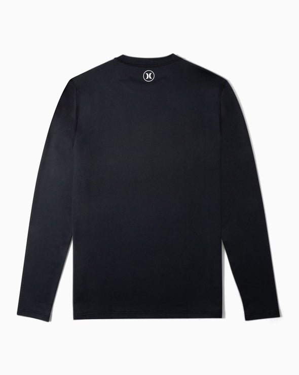 HURLEY BOYS SURF + LS UPF RASHVEST - BLACK