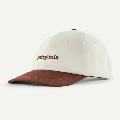 PATAGONIA FITZ ROY ICON TRAD CAP - TEXT LOGO: DRIED VANILLA