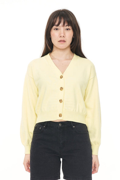 HUFFER BIBI KNIT CARDIGAN - LIMONCELLO