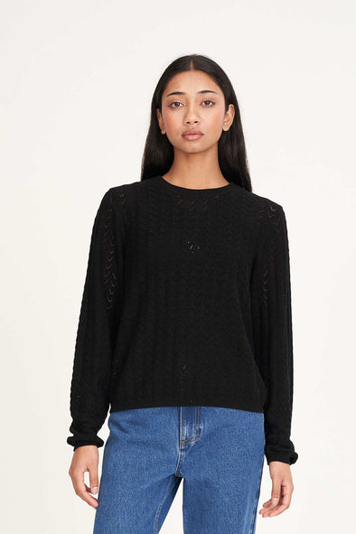 HUFFER ZIGGY CRUISE LS TOP - BLACK