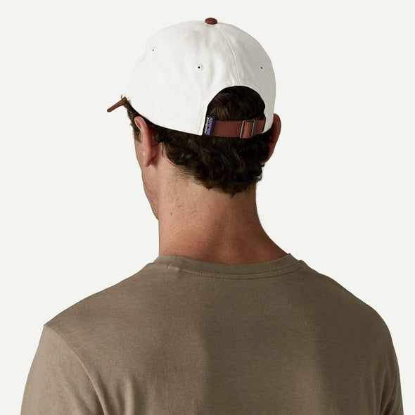 PATAGONIA FITZ ROY ICON TRAD CAP - TEXT LOGO: DRIED VANILLA